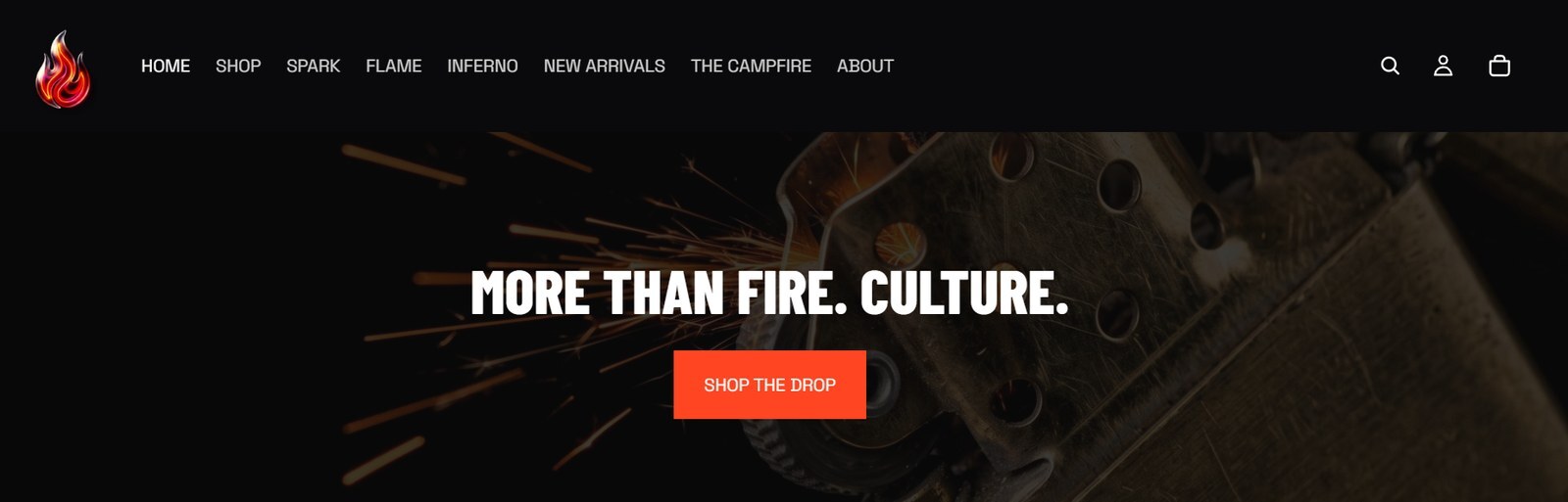 Ignite Culture storefront — MORE THAN FIRE. CULTURE.